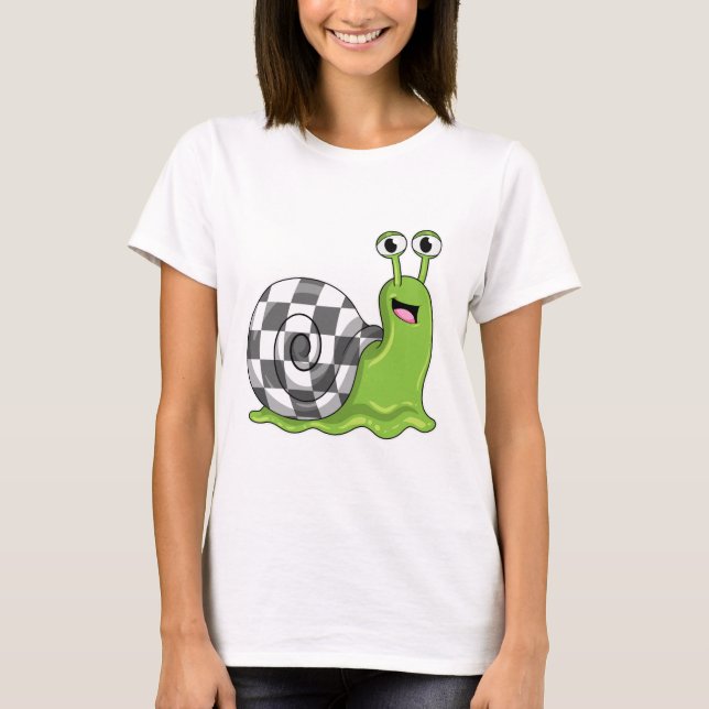 Schach mit Schachbrett T-Shirt (Vorderseite)
