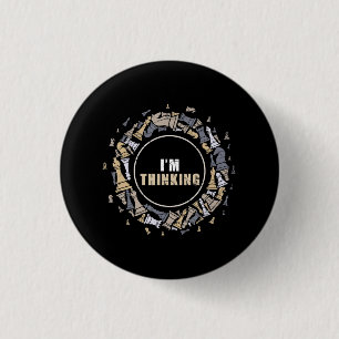 Schach Nerd Schach Lover Geschenk Schach Button