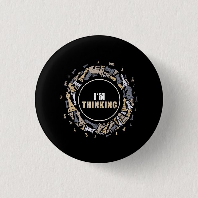Schach Nerd Schach Lover Geschenk Schach Button (Vorderseite)