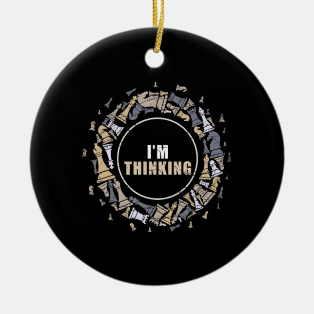 Schach Nerd Schach Lover Geschenk Schach Keramik Ornament (Vorne)