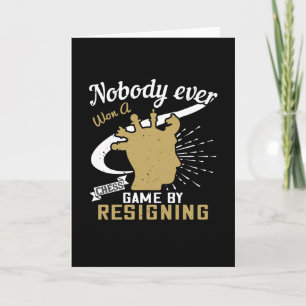 Schach - Niemand hat Schach gewonnen, indem er zur Karte