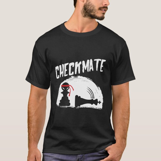 Schach Ninja Fun Chessmaster Schach Lover Geschenk T-Shirt (Vorderseite)