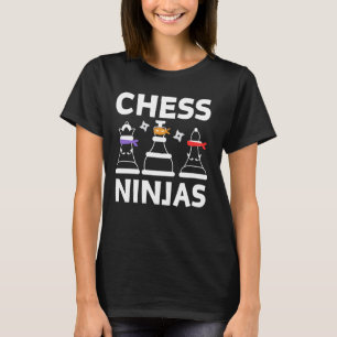 Schach Ninja Kunst für Kinder Jungen Mädchen Schac T-Shirt