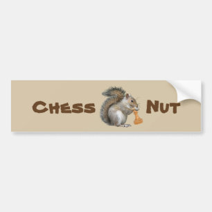 Schach-Nuss Autoaufkleber