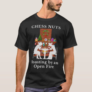 Schach Nüsse röstender Junge T-Shirt