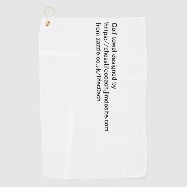 Schach- oder Golfhandtuch (Vorderseite)