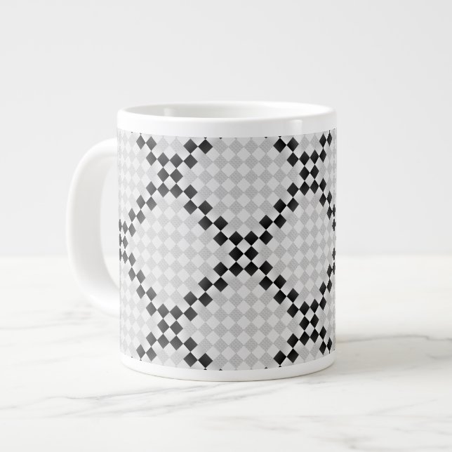 Schach Pad Jumbo-Tasse (Vorderseite Links)
