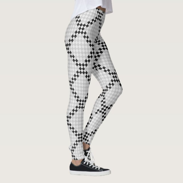 Schach Pad von Kenneth Yoncich Leggings (Rechts)
