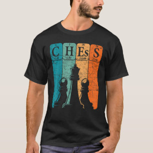 Schach Periodensystem Elemente Nerd Schachspieler T-Shirt