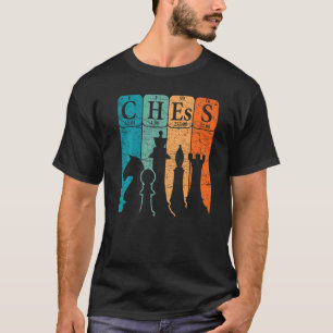 Schach Periodensystem Elemente Nerd Schachspieler T-Shirt