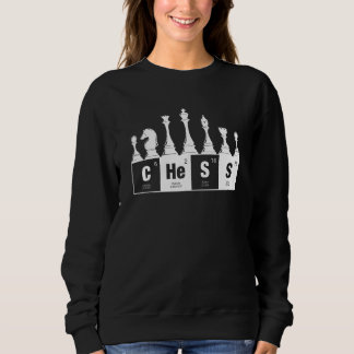 Schach Periodensystem Schachspieler Element Sweatshirt