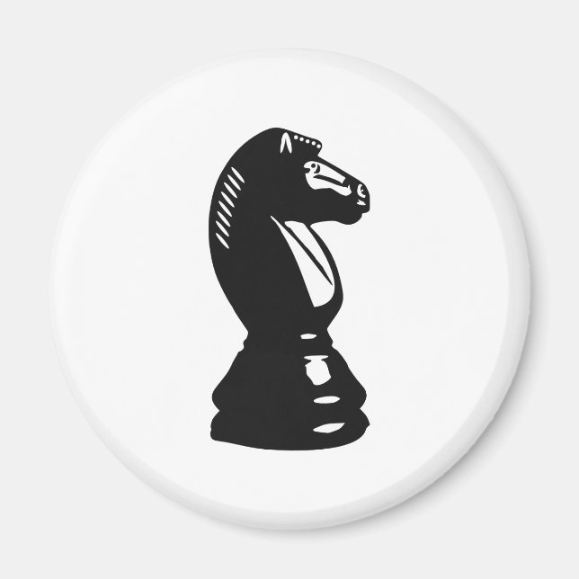 Schach - Pferd Magnet (Vorne)