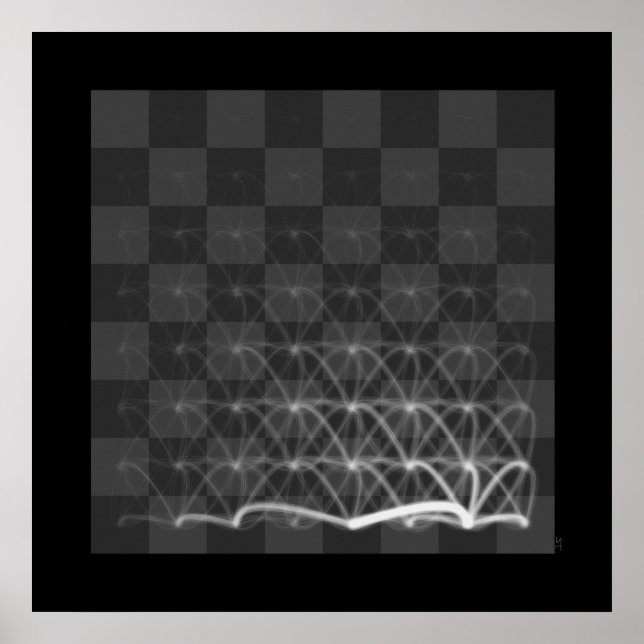 Schach Piece Journeys (Weißer König) Poster (Vorne)