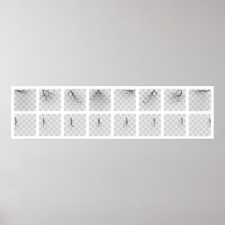 Schach-Piece-Reisen (schwarze Seite) Poster