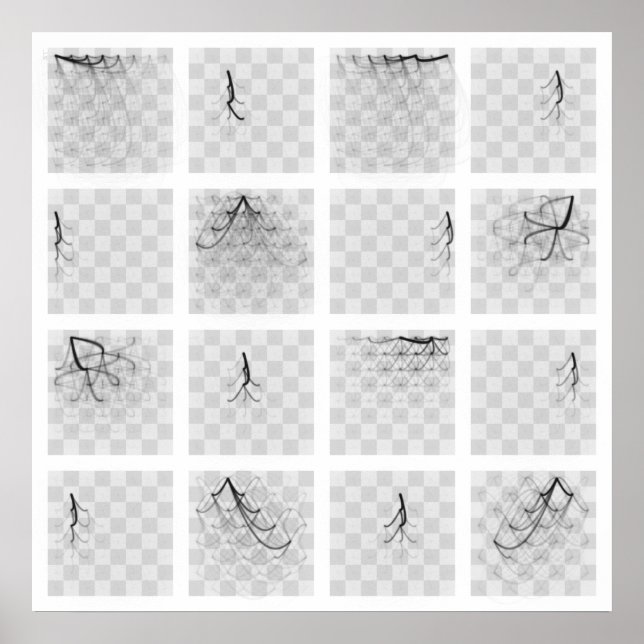 Schach-Piece-Reisen (Schwarze Stücke, Platz) Poster (Vorne)