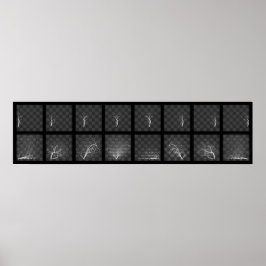 Schach-Piece-Reisen (Weiße Seite) Poster