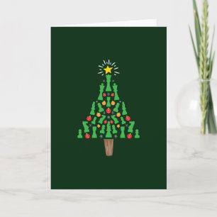 Schach-Piece Weihnachtsbaum Karte