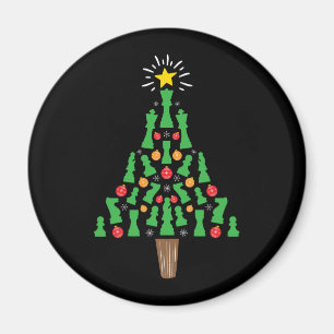 Schach-Piece Weihnachtsbaum Magnet