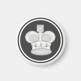 Schach Piece White King Magnet