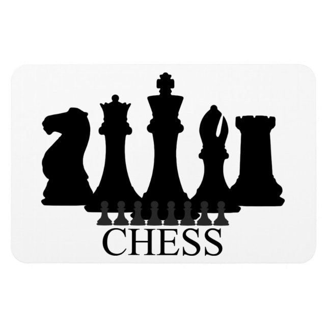 Schach Pieces Magnet (Horizontal)