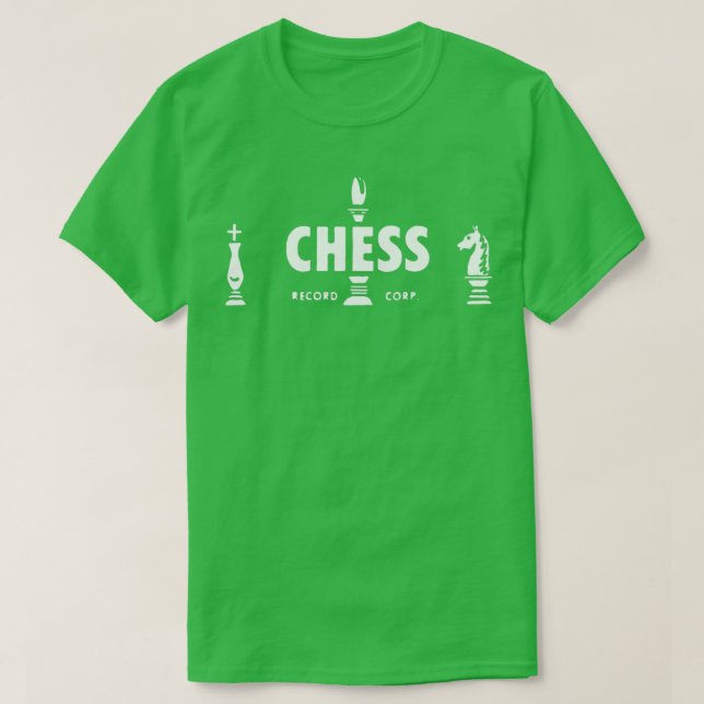Schach-Platten Vinyl T-Shirt (Design vorne)