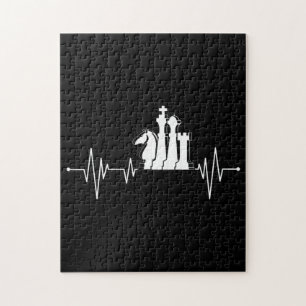 Schach-Player-Geschenk-Idee Schach Stücke Herzsch Puzzle