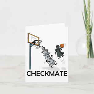 Schach-Player Schachboxen und Sketch Lover Checkma Karte