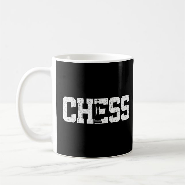 Schach-Player-Stück Vintages Schach Kaffeetasse (Links)