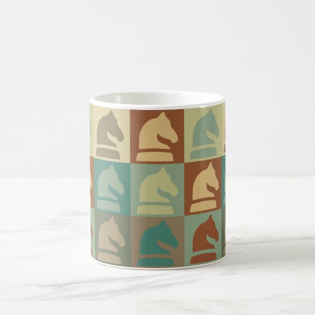Schach-Pop-Kunst Tasse (Mittel)