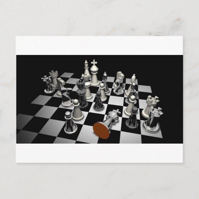 Schach Postkarte (Vorderseite)
