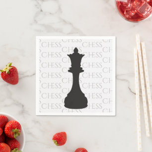 Schach Queen Classic Piece Modern Serviette