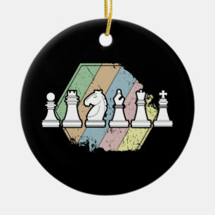 Schach Retro Keramik Ornament