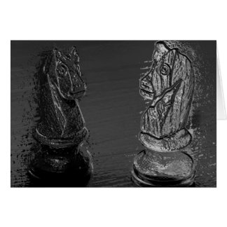 Schach-Ritter/Pferde - metallischer Effekt