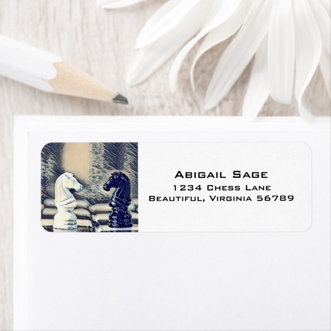 Schach Ritter Schachbrett Japanisch Wave Address (Insitu)