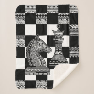Schach Ritter und Königin - Zen Kunst Sherpadecke