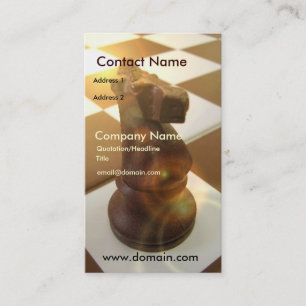 Schach-Ritter-Visitenkarte Visitenkarte