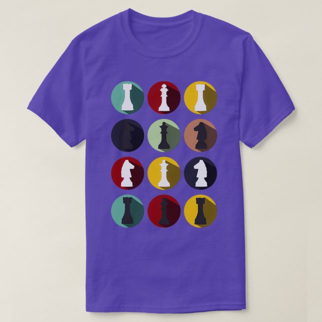 Schach Runde Schach Cooles Brettspiel Gif T-Shirt (Design vorne)