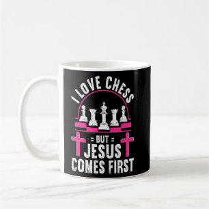 Schach Schach Club Schach Merch Christlich Jesus Kaffeetasse