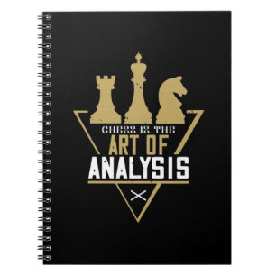Schach - Schach ist die Kunst der Analyse Notizblock