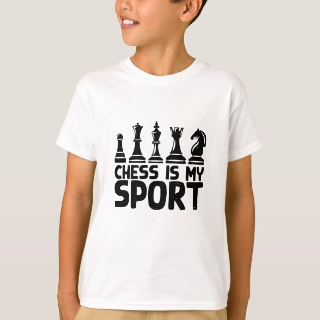Schach - Schach ist mein Sport T-Shirt (Vorderseite)