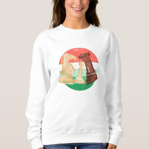 Schach - Schachfiguren Geschenk für Schachspieler Sweatshirt