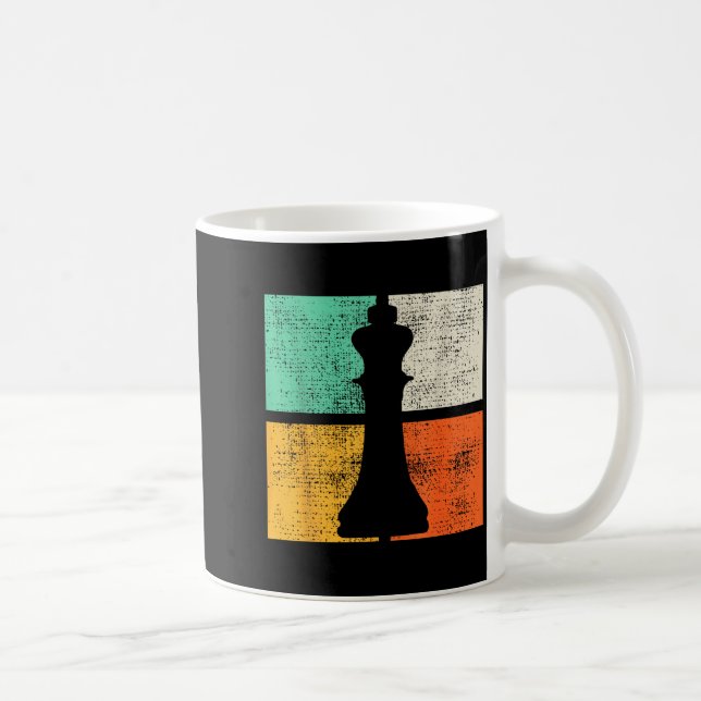Schach Schachfiguren König Spieler  Kaffeetasse (Rechts)