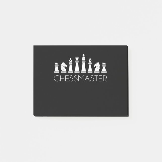 Schach - Schachmeister Post-it Klebezettel (Vorderseite)