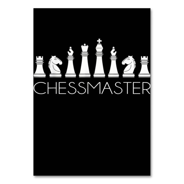 Schach - Schachmeister Tischnummer (Vorderseite)