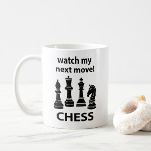 Schach schaut auf meinen nächsten Schachzug Kaffeetasse