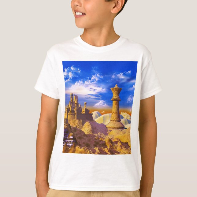 Schach-Schloss T-Shirt (Vorderseite)