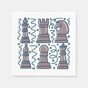 Schach Serviette