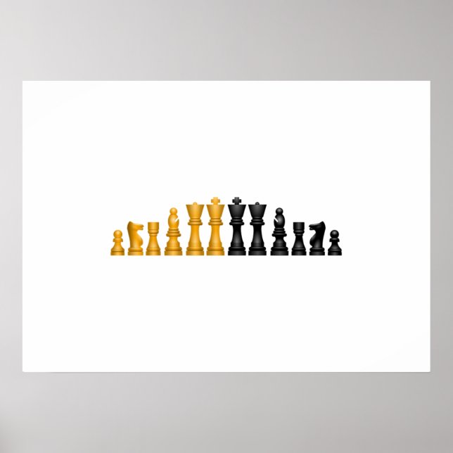 Schach-Set Poster (Vorne)