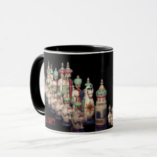 Schach Shakhmaty Black Red Russian Ultimate Tasse