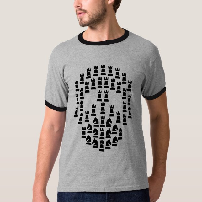 Schach Skull T-Shirt (Vorderseite)